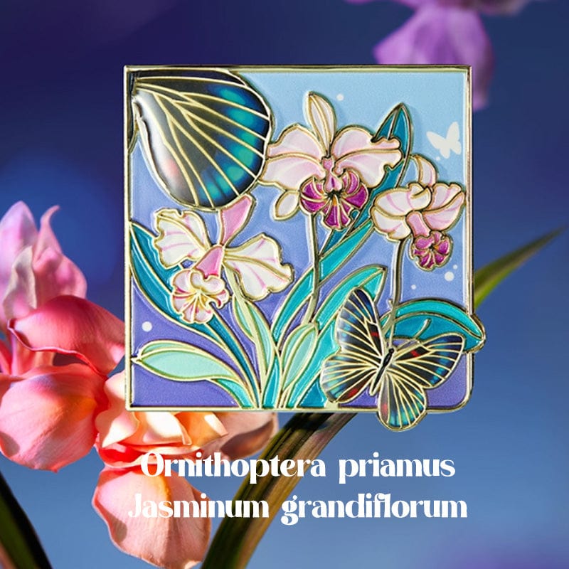 Glow-in-the-Dark Tropical Butterfly Fridge Magnets 4-Pack | NueShiny&Natural History Museum of China