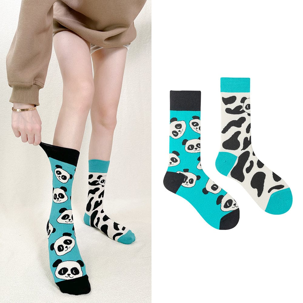 One Pair Of All-Over Print Panda Socks | NueShiny