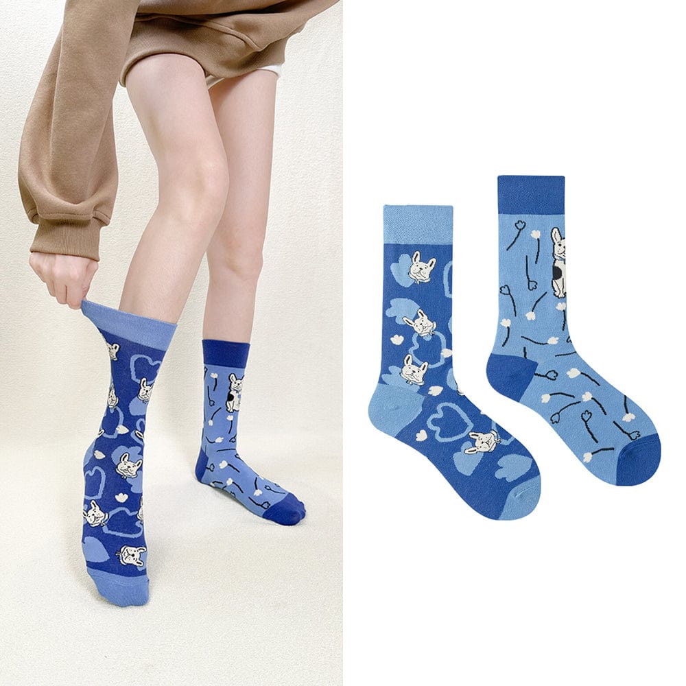One Pair Of French Bulldog Socks | NueShiny