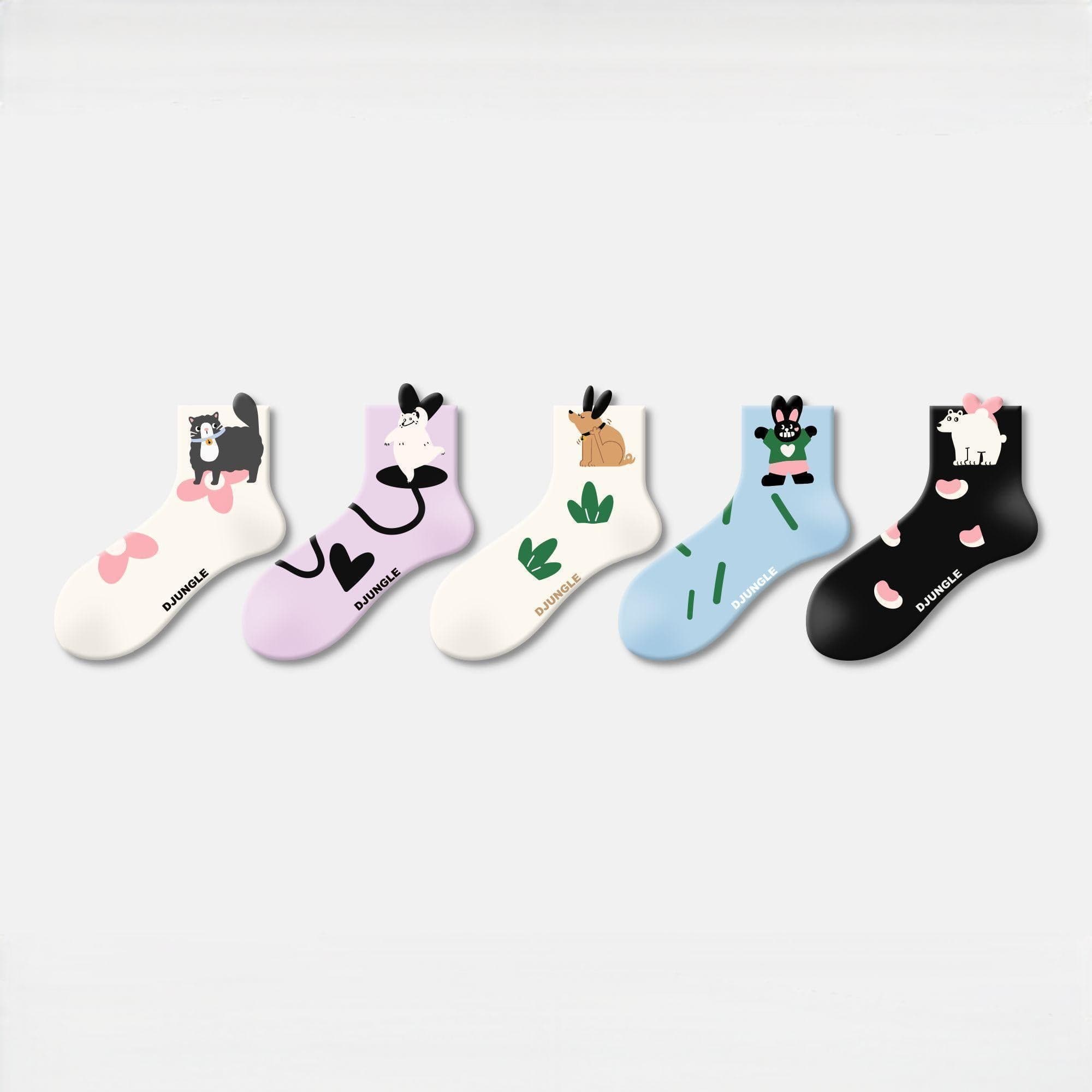 Five Pairs Of Pet Collection Socks | NueShiny