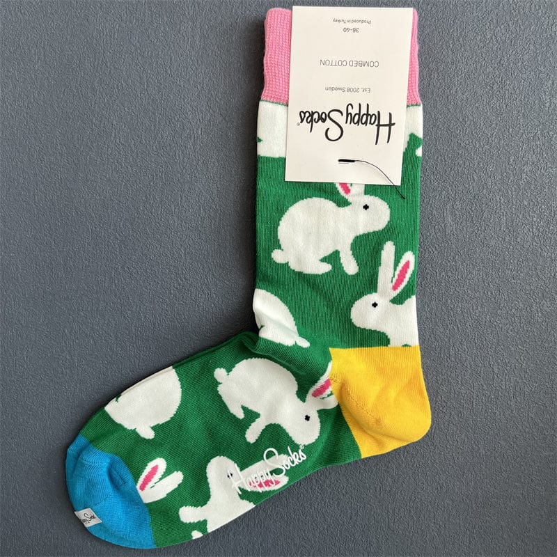 One Pair Of Green Bunny Socks | NueShiny