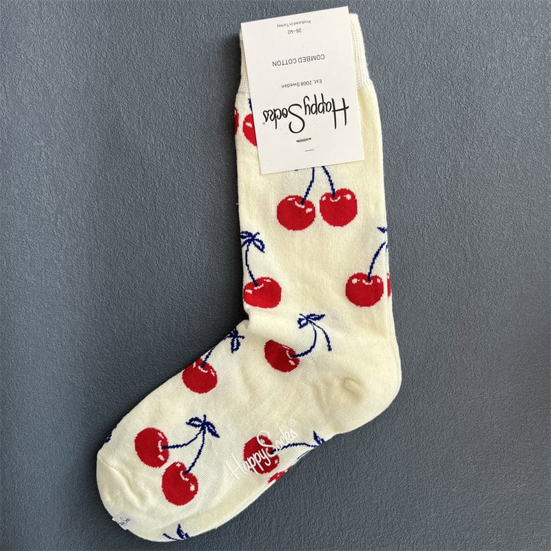 One Pair Of Cherry Socks | NueShiny