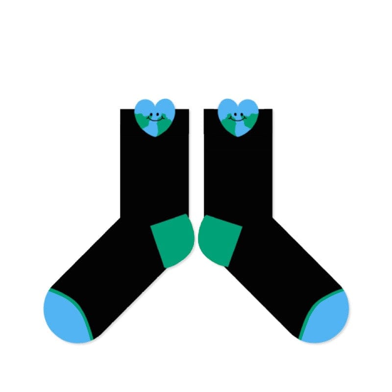 One Pair Of Heart-Earth Socks | NueShiny