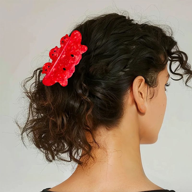 Large Red Familiar Hair Claw Clips | NueShiny