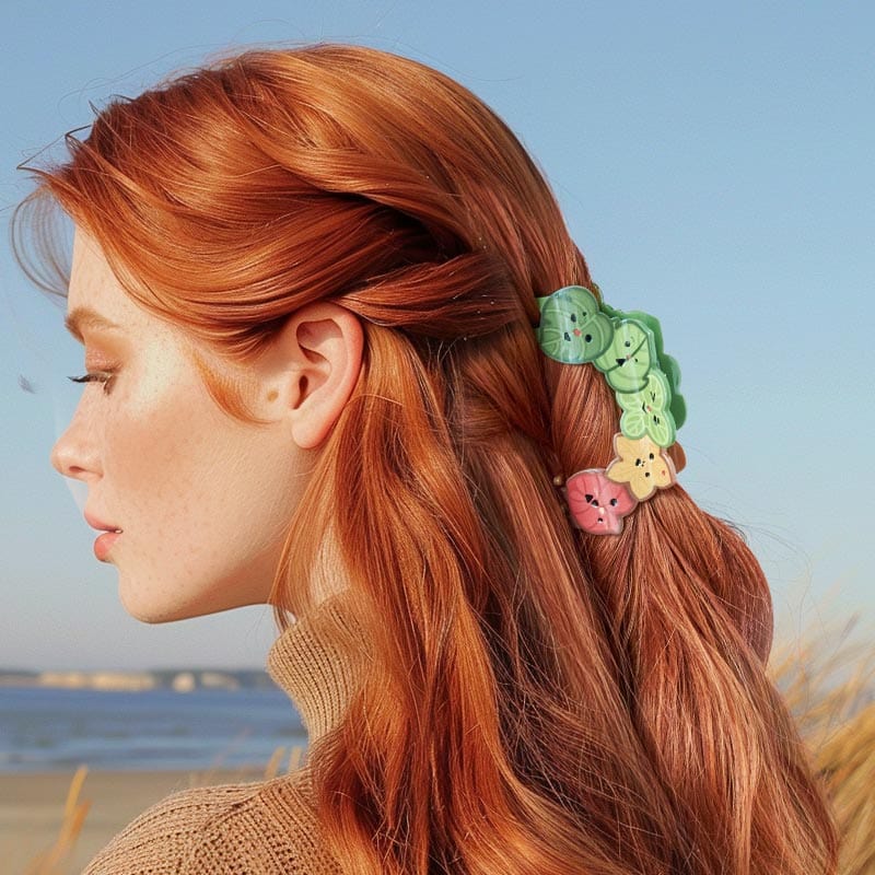 Green Korok Hair Claw Clips | NueShiny