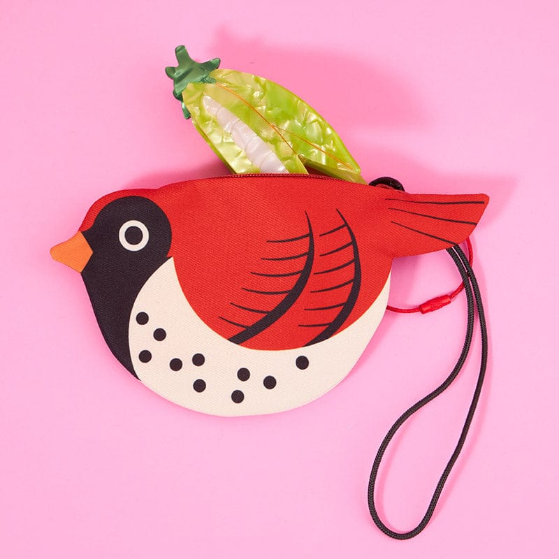 Northern Cardinal Zipper Coin Purse | NueShiny&PIPIZU