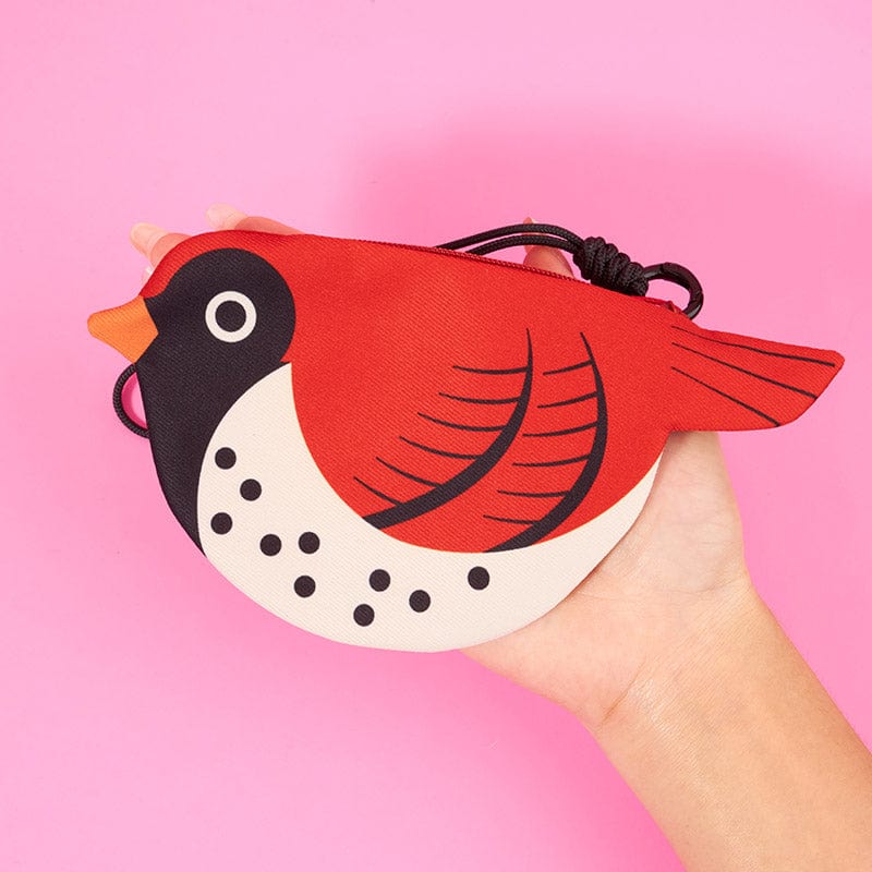 Northern Cardinal Zipper Coin Purse | NueShiny&PIPIZU