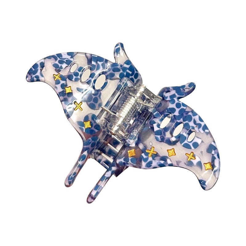 Small Manta Ray Lake Hair Claw Clips | NueShiny