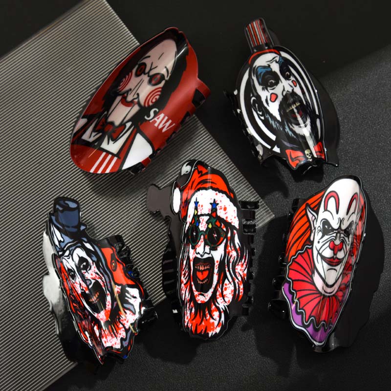 Medium Red Bow Tie Magician Clown Hair Claw Clips | NueShiny