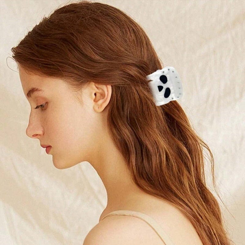 Mini White Skull Hair Claw Clips | NueShiny