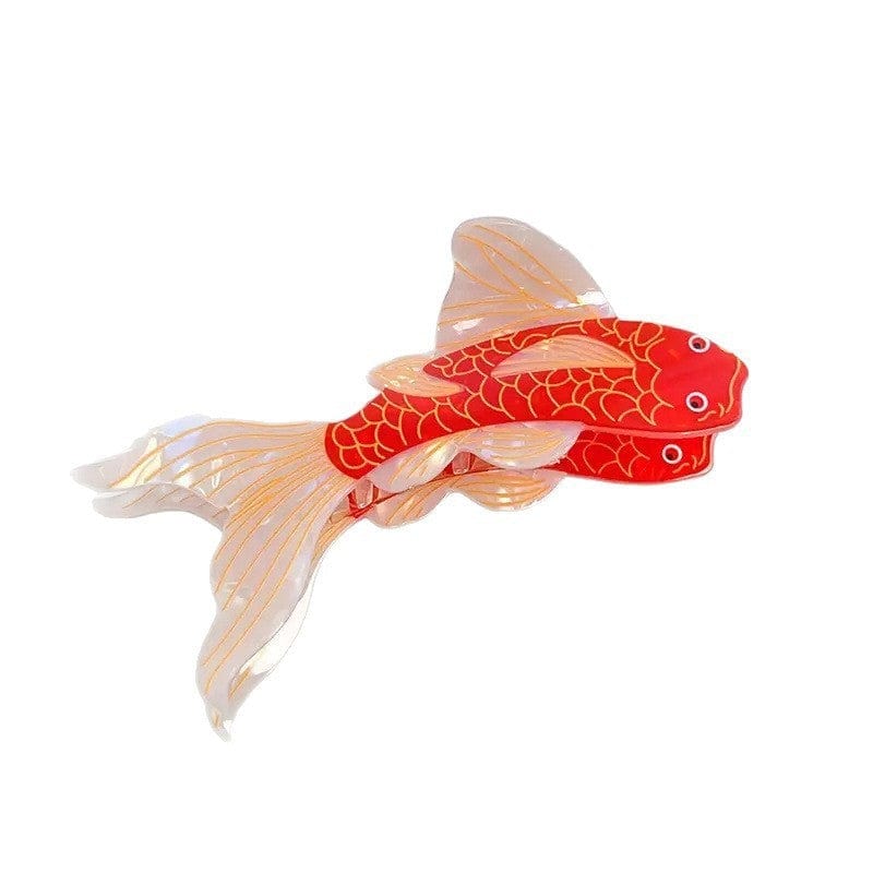 Large Red Koi Hair Claw Clips | NueShiny