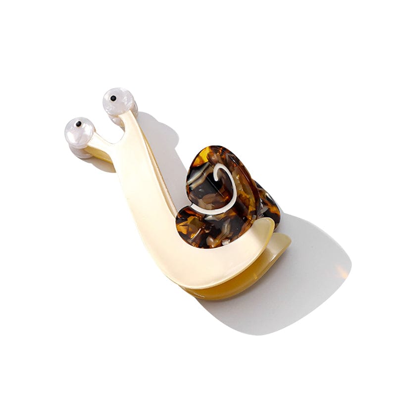 Medium Off-white Cartoon Snail Hair Claw Clips | NueShiny