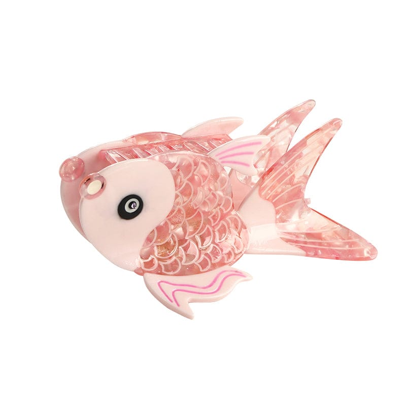 Large Pink Cartoon Goldfish Hair Claw Clips | NueShiny
