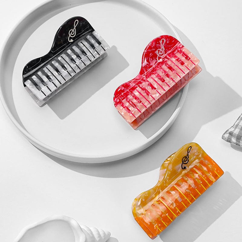 Medium Red Piano Hair Claw Clips | NueShiny & Bubbles Club
