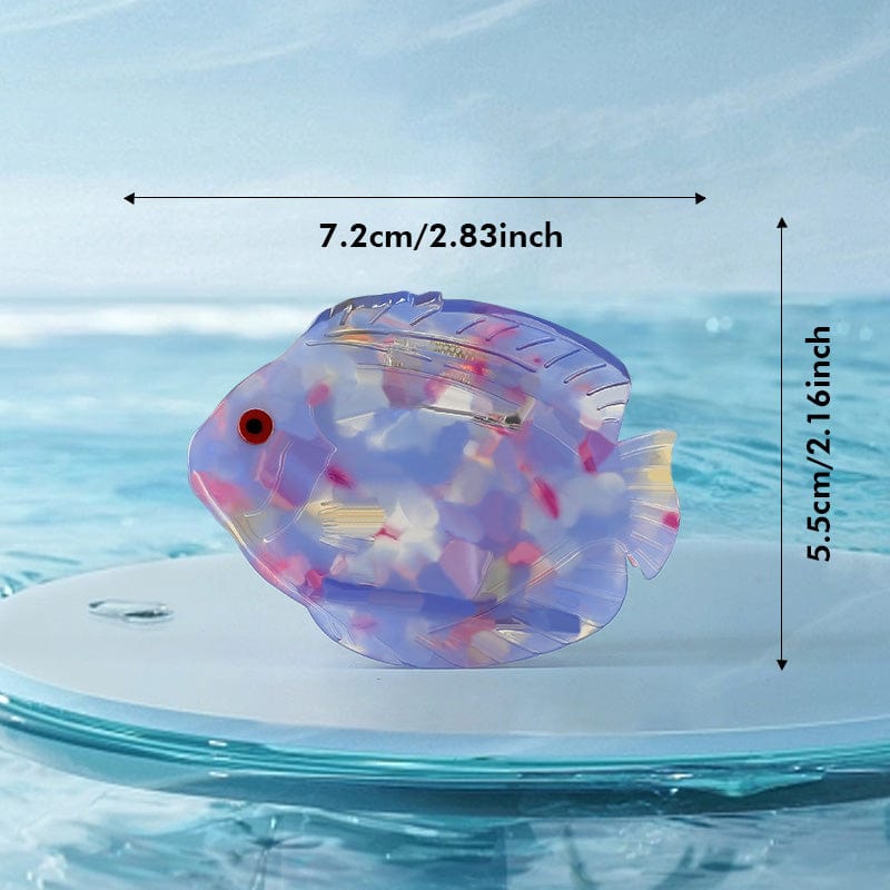 Medium Red Discus Hair Claw Clips | NueShiny