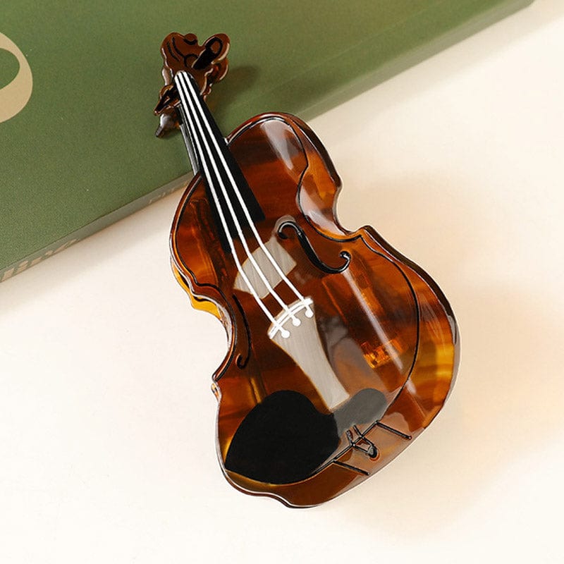 Large Tortoiseshell Violin Hair Claw Clips | NueShiny & Bubbles Club