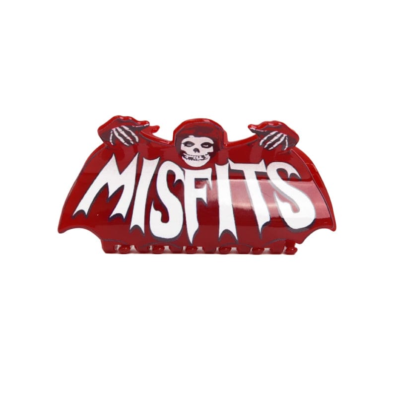 Large Red Letter Ghost Hair Claw Clips | NueShiny
