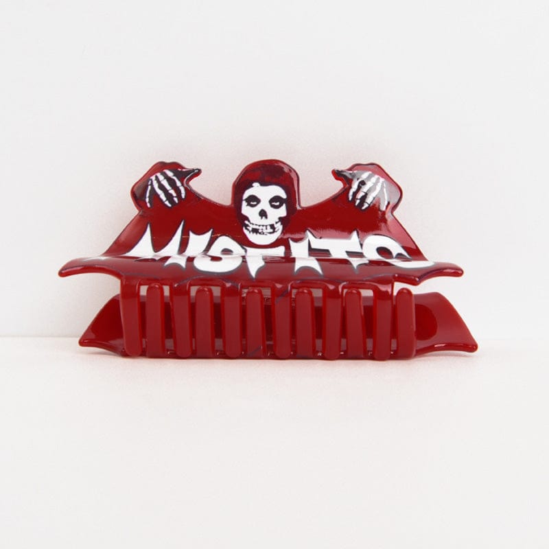 Large Red Letter Ghost Hair Claw Clips | NueShiny
