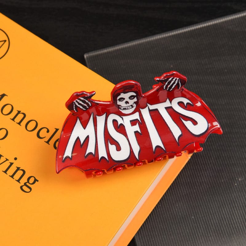 Large Red Letter Ghost Hair Claw Clips | NueShiny