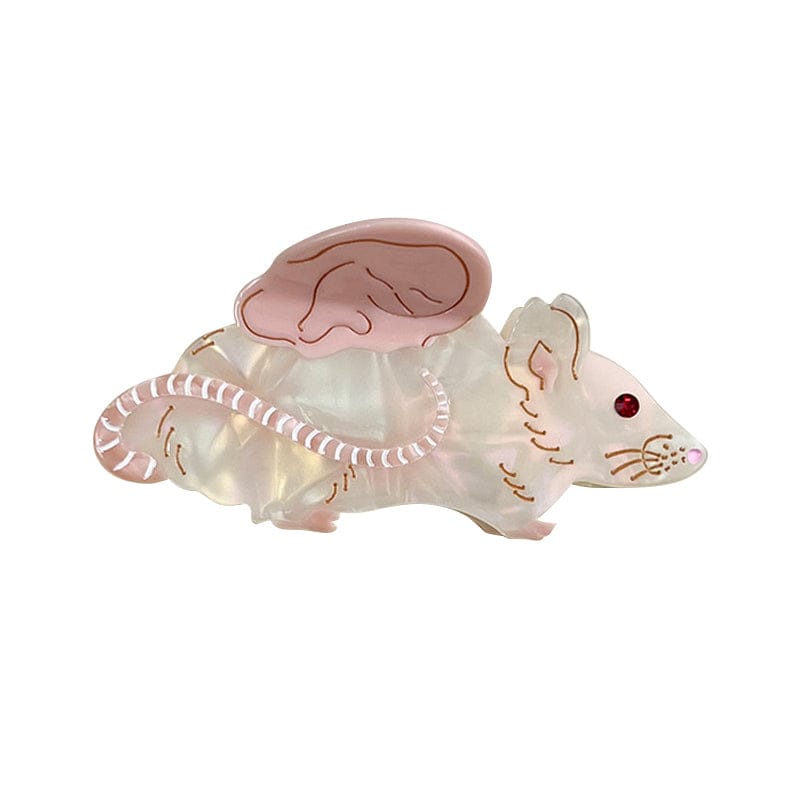 Medium Pink Mouse Hair Claw Clips | NueShiny