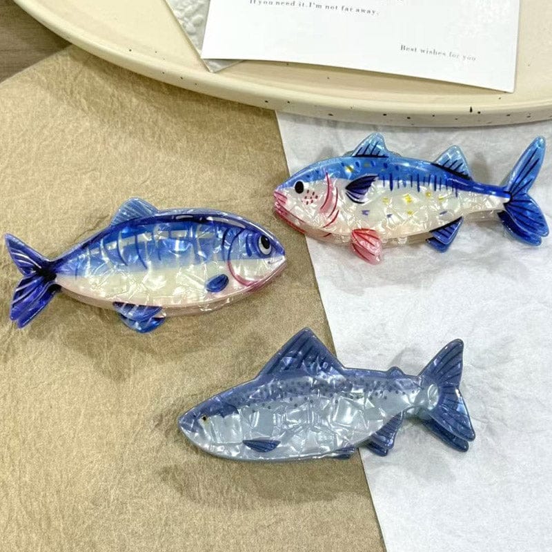 Medium Mackerel Hair Claw Clips | NueShiny