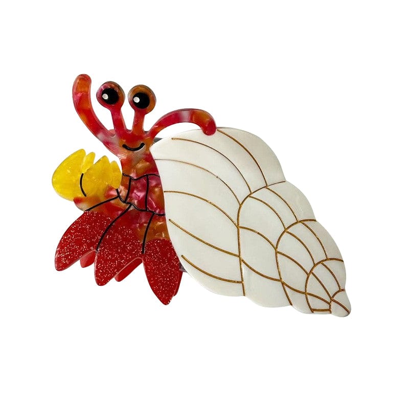 Medium White Hermit Crab Hair Claw Clips | NueShiny