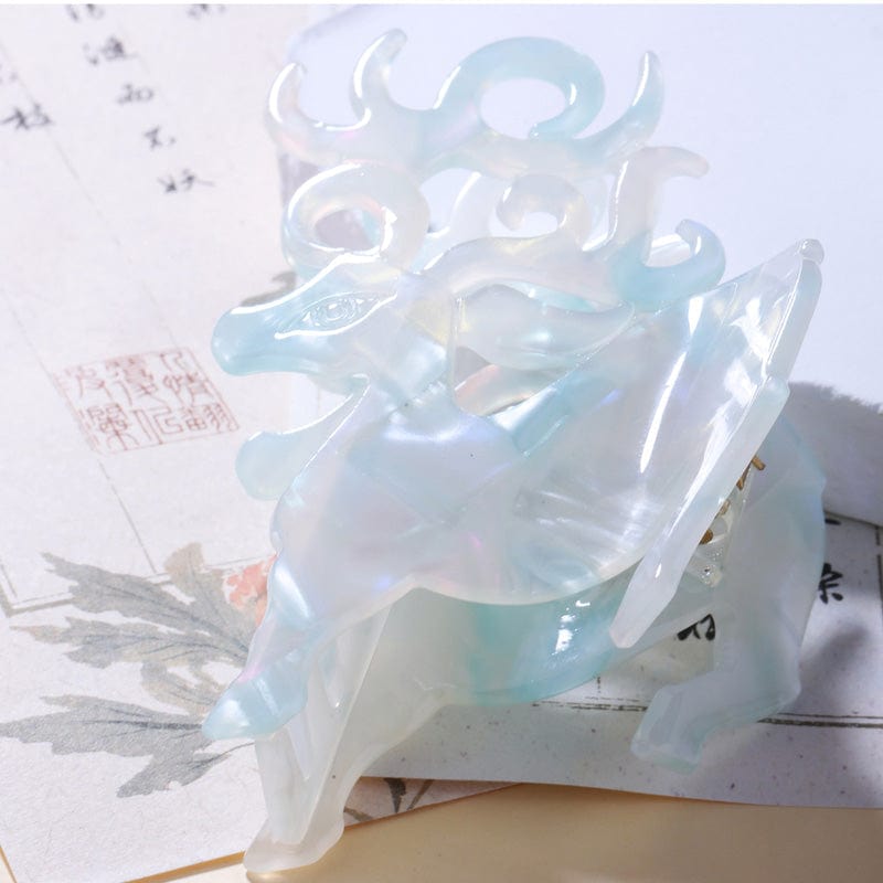 Medium Jade Deer Hair Claw Clips | NueShiny & Shanxi Museum