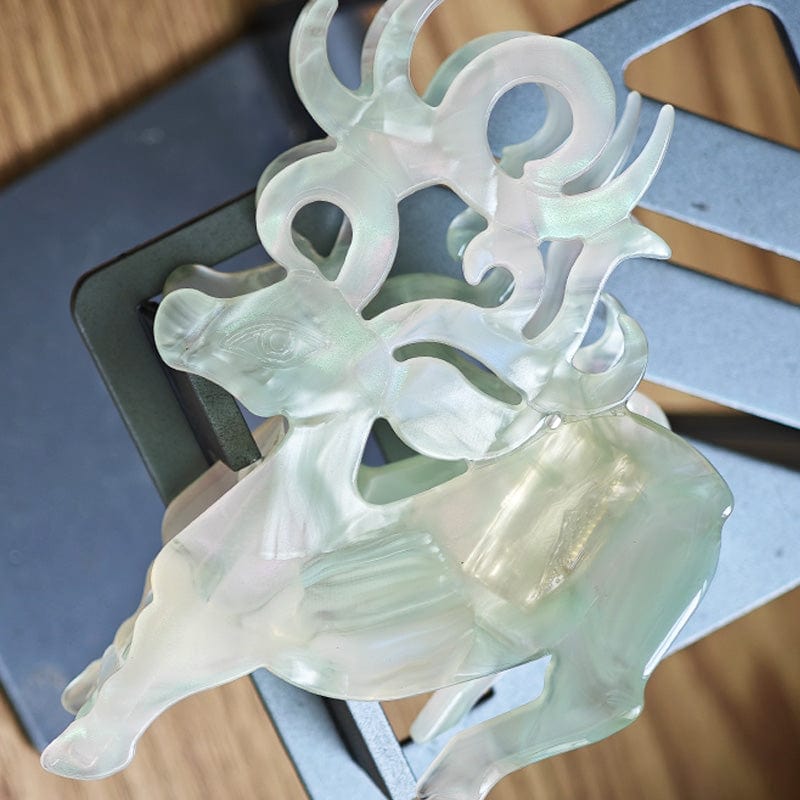 Medium Jade Deer Hair Claw Clips | NueShiny & Shanxi Museum