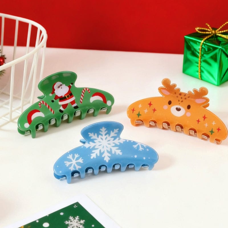 Medium Santa Claus Hair Claw Clips | NueShiny