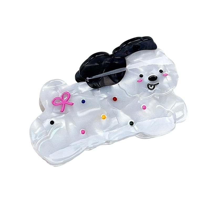 Medium Dotted Puppy Hair Claw Clips | NueShiny