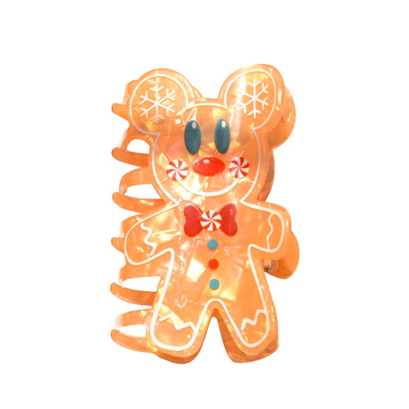 Medium Gingerbread Man Hair Claw Clips | NueShiny