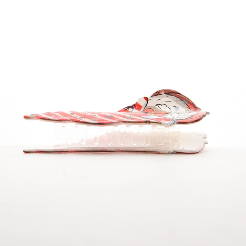 Large Red Hat Santa Claus Hair Claw Clips | NueShiny