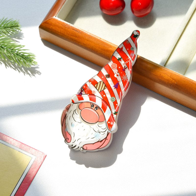 Large Red Hat Santa Claus Hair Claw Clips | NueShiny