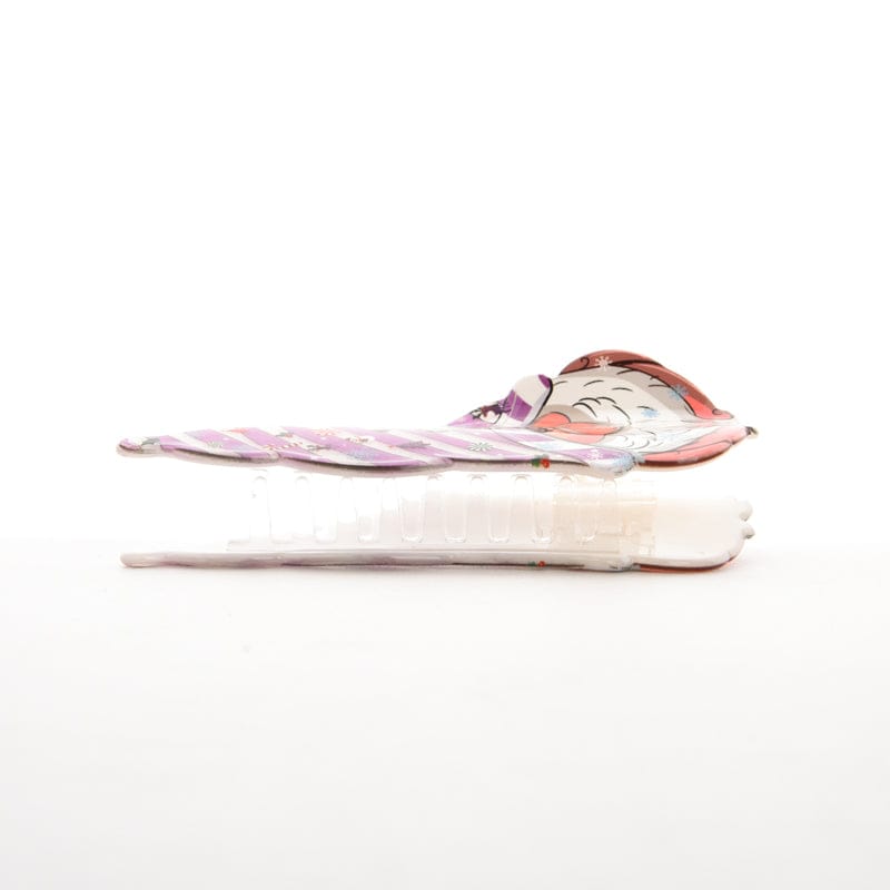 Large Purple Hat Santa Claus Hair Claw Clips | NueShiny