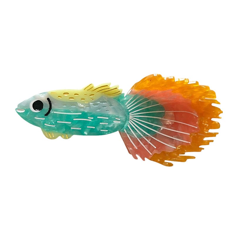 Large Orange Guppies Hair Claw Clips | NueShiny