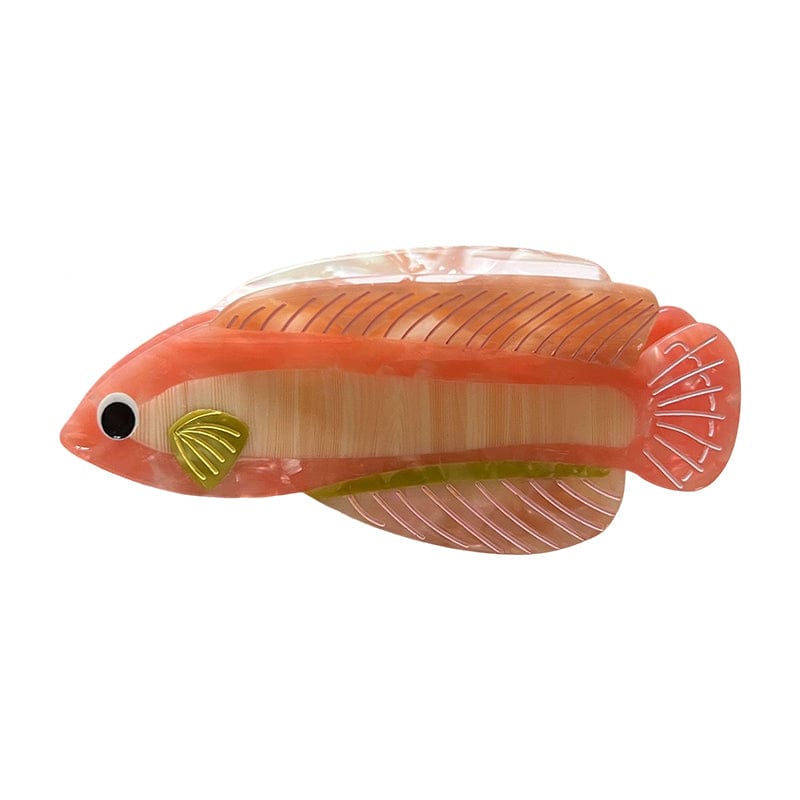 Large Pink Silver Arowana Hair Claw Clips | NueShiny