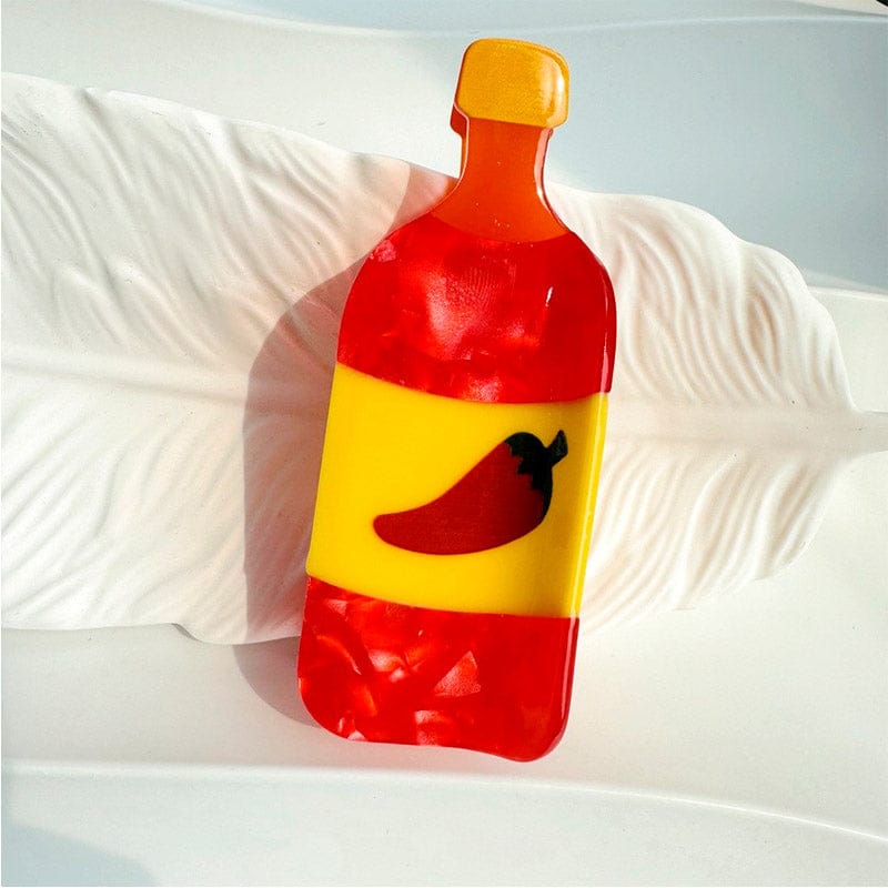 Medium Chili Sauce Hair Claw Clips | NueShiny