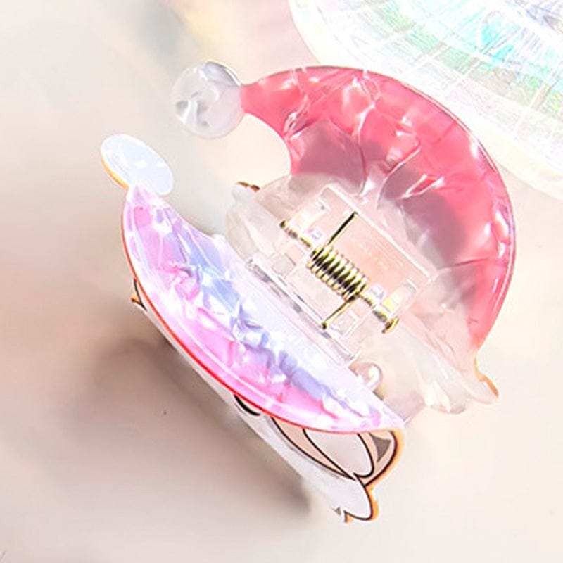 Small Smiley Santa Claus Hair Claw Clips | NueShiny