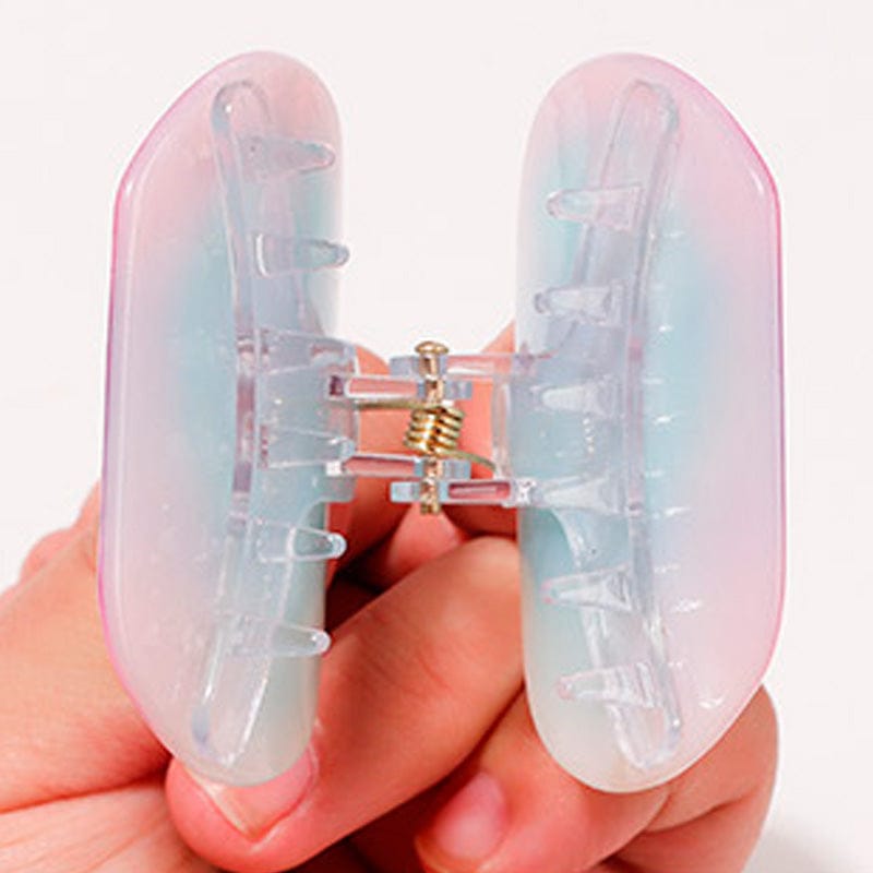 Small Rainbow Pumpkin Hair Claw Clips | NueShiny