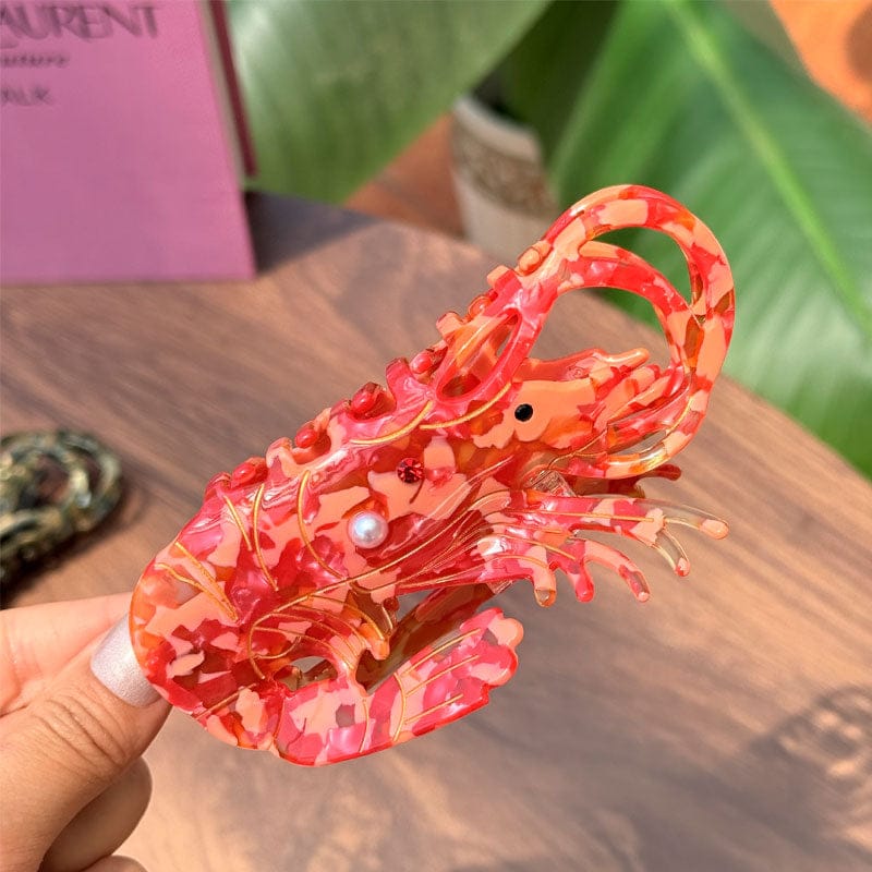 Medium Red Diamond Lobster Hair Claw Clips | NueShiny
