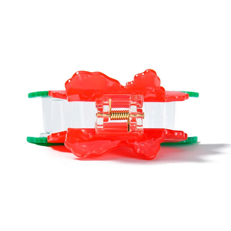 Medium Red Flowers Hair Claw Clips | NueShiny