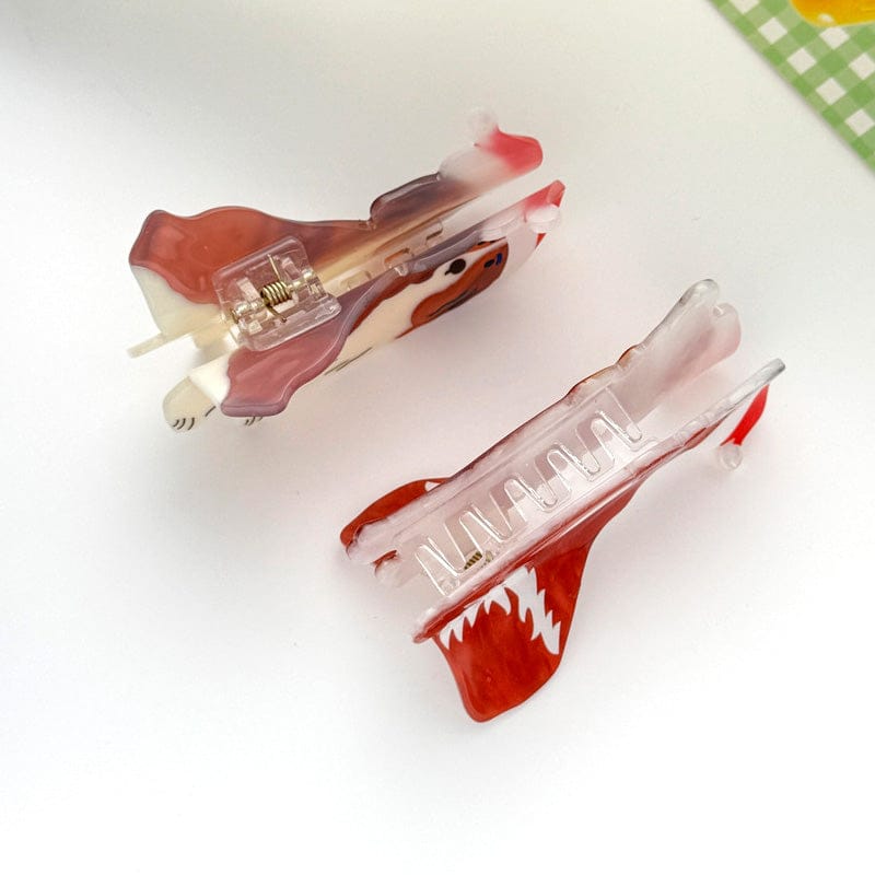 Medium Santa Hat Dog Hair Claw Clips | NueShiny
