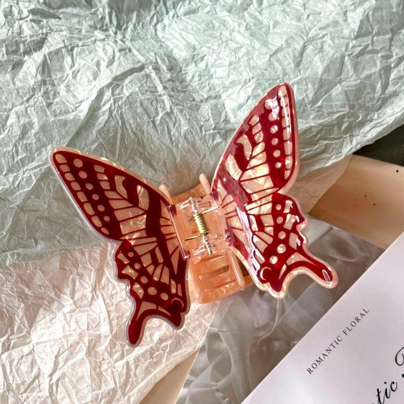 Medium Brown Butterfly Hair Claw Clips | NueShiny