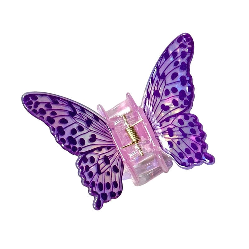 Medium Purple Butterfly Hair Claw Clips | NueShiny