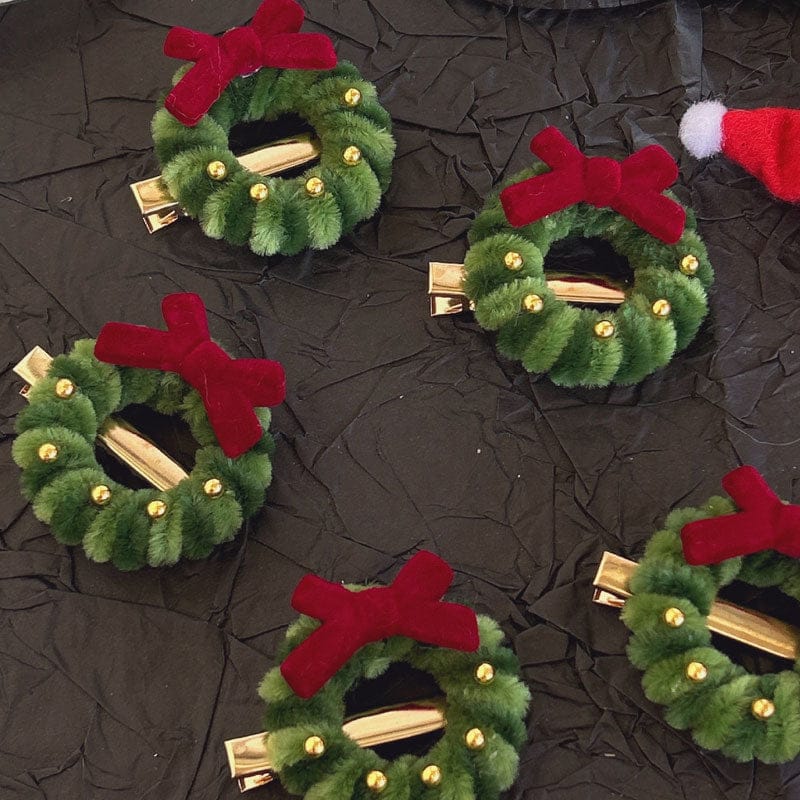 Mini Christmas Bow Hair Clips | NueShiny