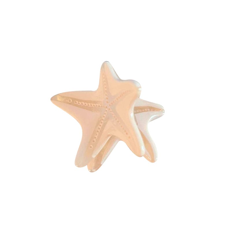 Mini White Starfish Hair Claw Clips | NueShiny