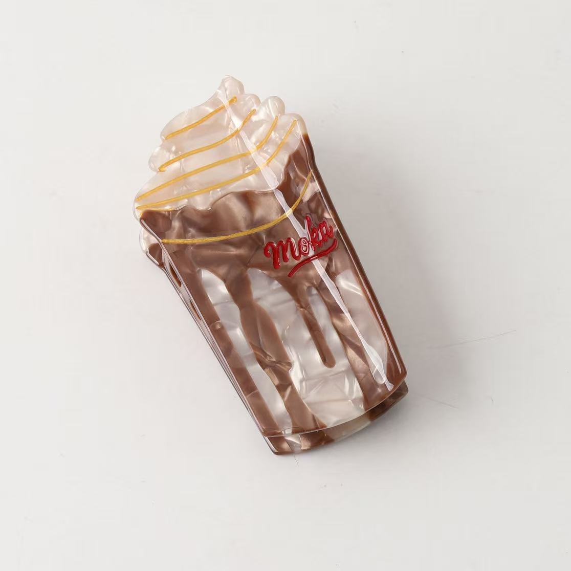 Medium Brown A Cup Of Ice Cream Hair Claw Clips丨NueShiny