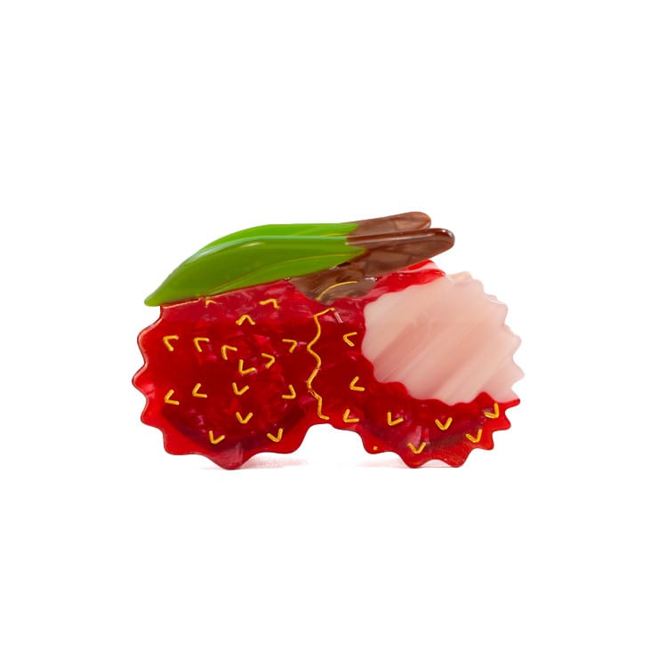 Summer Lychee Acetate Claw Clip – Fruit Shape Hair Clip