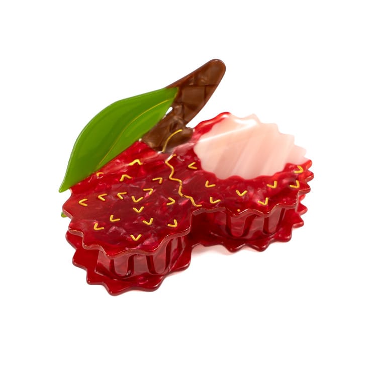 Summer Lychee Acetate Claw Clip – Fruit Shape Hair Clip