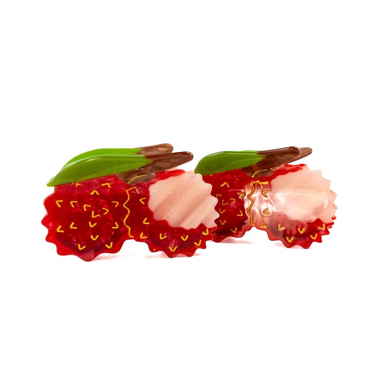 Summer Lychee Acetate Claw Clip – Fruit Shape Hair Clip